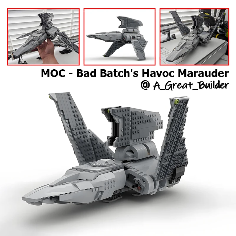 702PCS MOC Stern Schlacht Schlechte Charge Havoc Marauder Modell Bausteine Ziegel DIY Kreative
