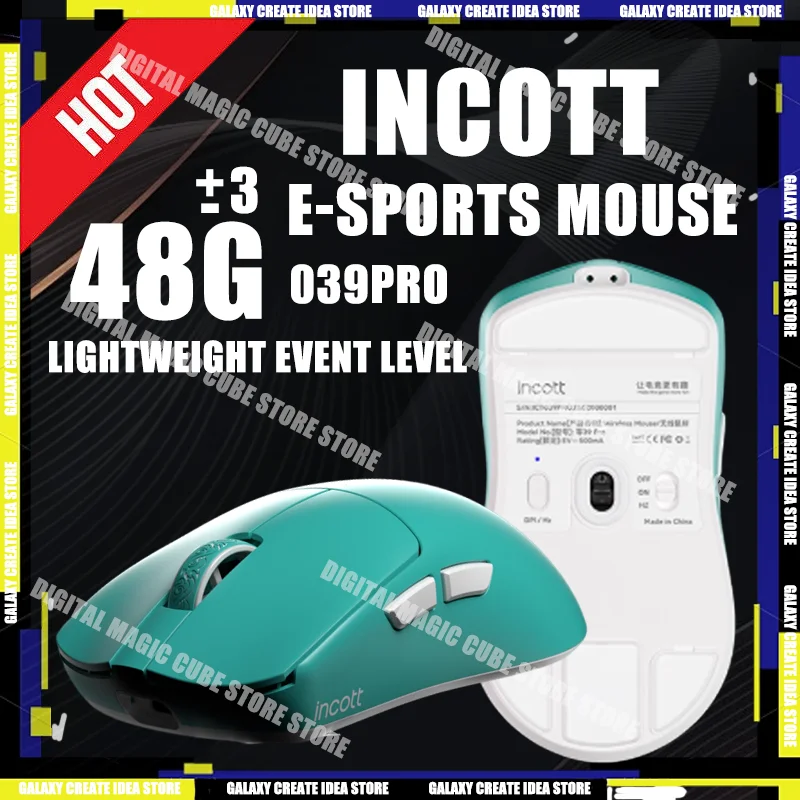 

НОВАЯ беспроводная игровая мышь Incott 039PRO с 3 режимами для киберспорта, длительный срок службы батареи, веб-драйвер, эргономичная легкая игровая мышь на заказ, ПК