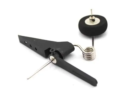 ​ Amortisseur à ressort pour avion RC, roue arrière, ensemble de train d'atterrissage, support d'amortissement universel en caoutchouc pour avion RC 40 50 60-120 ​