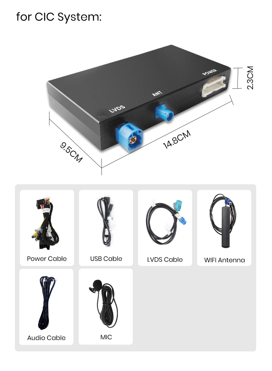 Junsun Wireless CarPlay Android Auto Interface Adapter Für BMW 3/5 Serie E60 E61 E62 E63 E90 E91 E92 E93 CCC/CIC MirrorLink – Detail 10