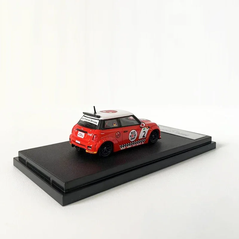 BSC 1:64 Model Car Mini Cooper LBWK Alloy Die-cast Vehicle - Red Nose Coating