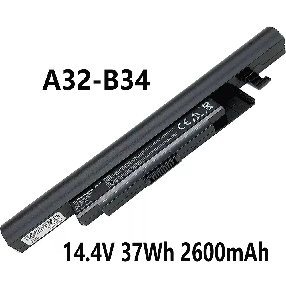 

A32-B34 A41-B34 14.4V 37Wh 2600mAh Laptop Battery For Medion MD98474 MD98562 MD98477 MD98564