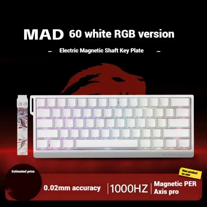 MADLIONS Mad60 Mad68 HE 8k Mechanical Keyboard For Gamers Magnetic Switch Wired Keyboards Rapid Trigger Rgb Custom Keyboard