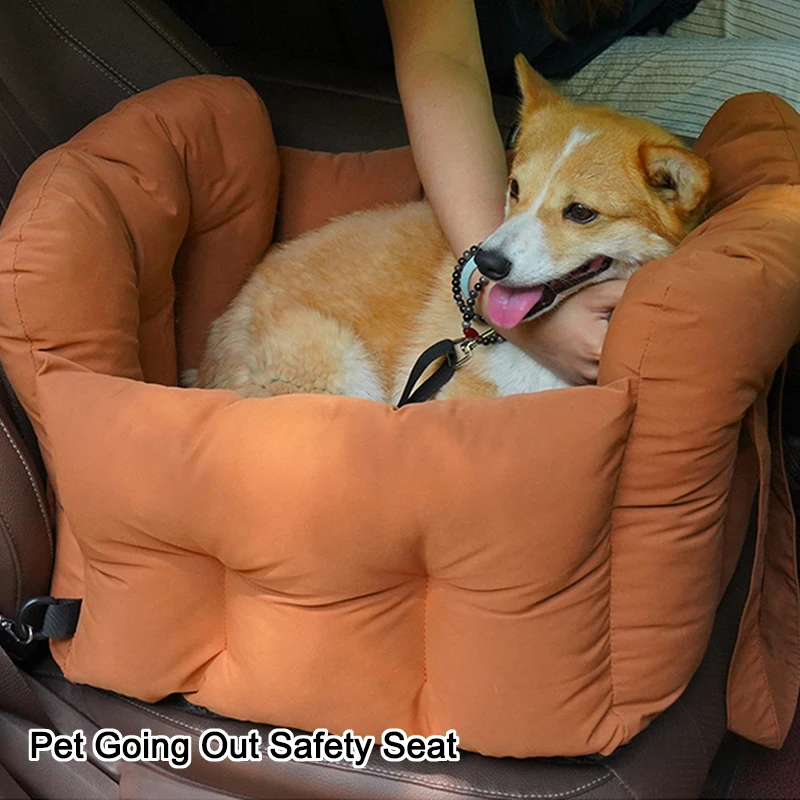 

Pet Car Seat Kennel Small Medium-sized Dog Leashes Waterproof Removable Car Dog Pad Pet Co-pilot Safety Seat Nest Pet Supplies