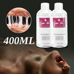 Lubrificanti solubili in acqua facile da pulire 200/400ML lubrificanti Gel lubrificante sessuale anale Gay olio da massaggio vaginale prodotto del sesso per adulti