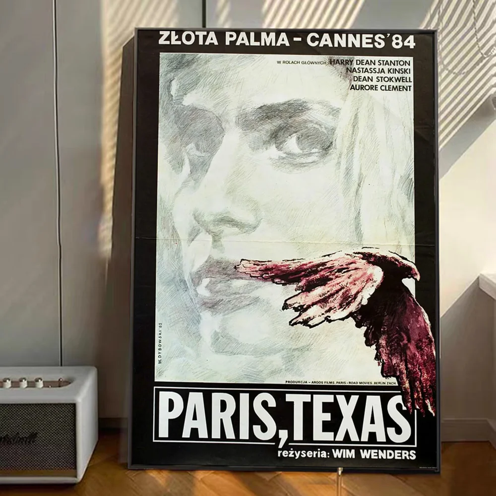 Paris Texas movie DIY Sticky Poster Vintage Room Bar Cafe Decor Home Decor