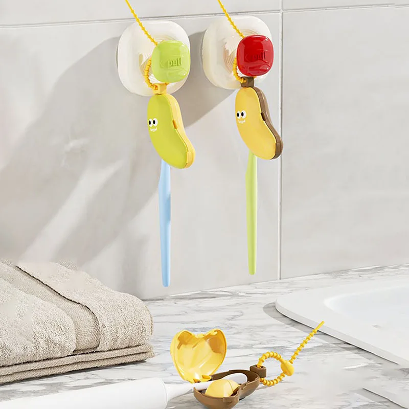 Banana Toothbrush Protective Cap with Toothpaste Storage Box - Compact and Convenient - Essential Toothbrush Cover for Travel