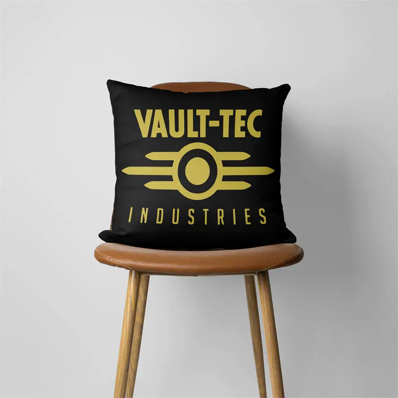 Game Vault Tec Pillow Case Home Decorative Gift Sofa Car Super soft Cushions 45x45cm Square Pillowcase Chair Pillow Cove 386