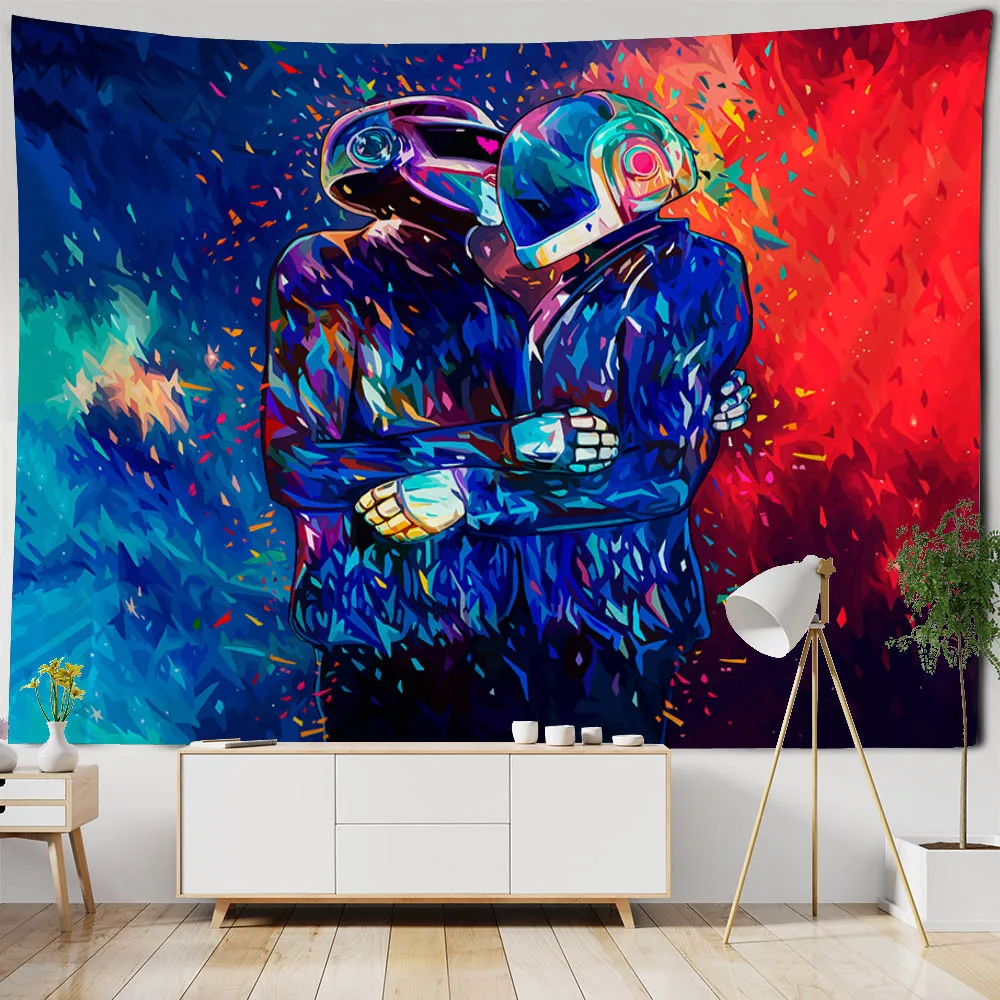 

Fantasy Astronaut tapestry, Space Universe wall hanging cloth, psychedelic scene tapestry, Bohemian hippie home art decoration