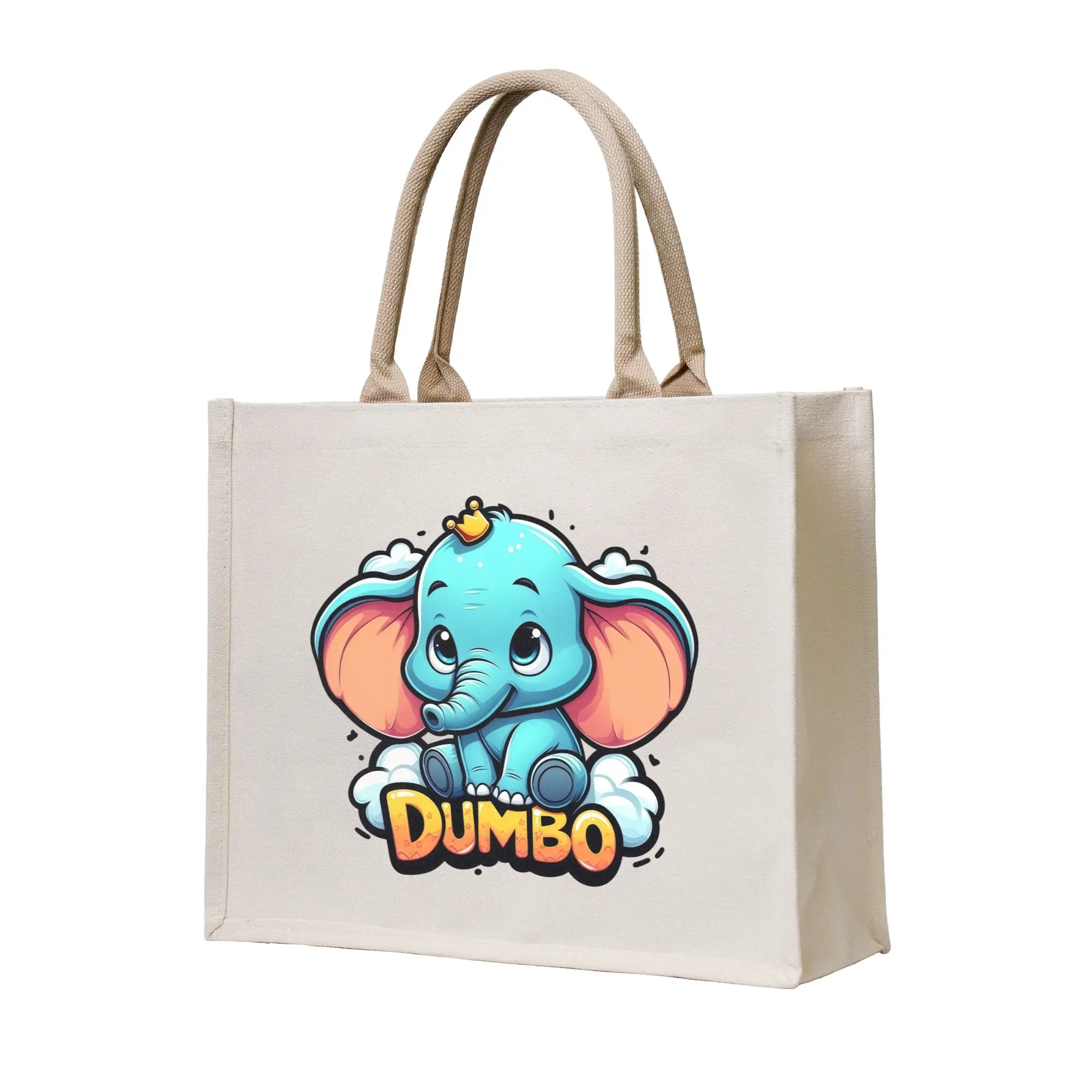 

Музыкальная фэнтезийная комедия D-Dumbo, сумка для покупок продуктов, сумка-шоппер на заказ, сумка-тоут на плечо, портативная сумка большой вместимости в стиле аниме