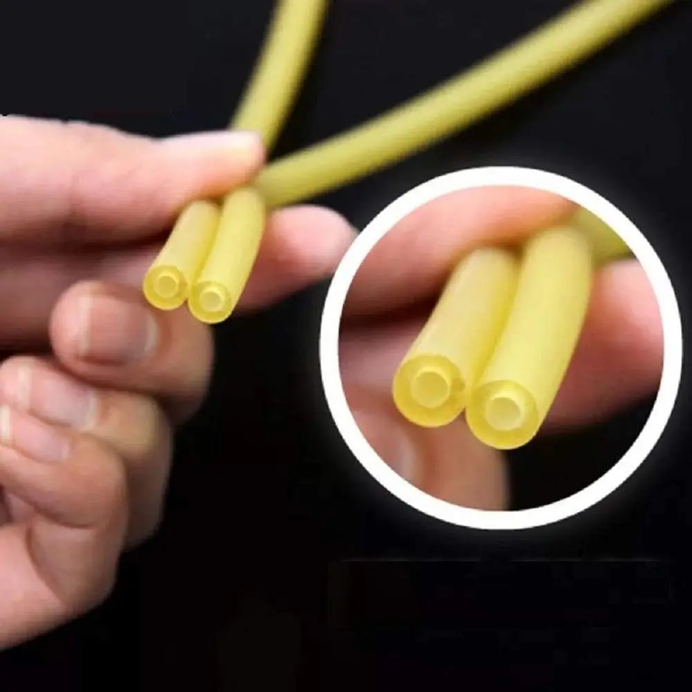 1M Nature Latex Rubber Hoses Yellow ID1.6~15mm High Resilient Surgical Medical Tube Slingshot Catapult Elastic Band