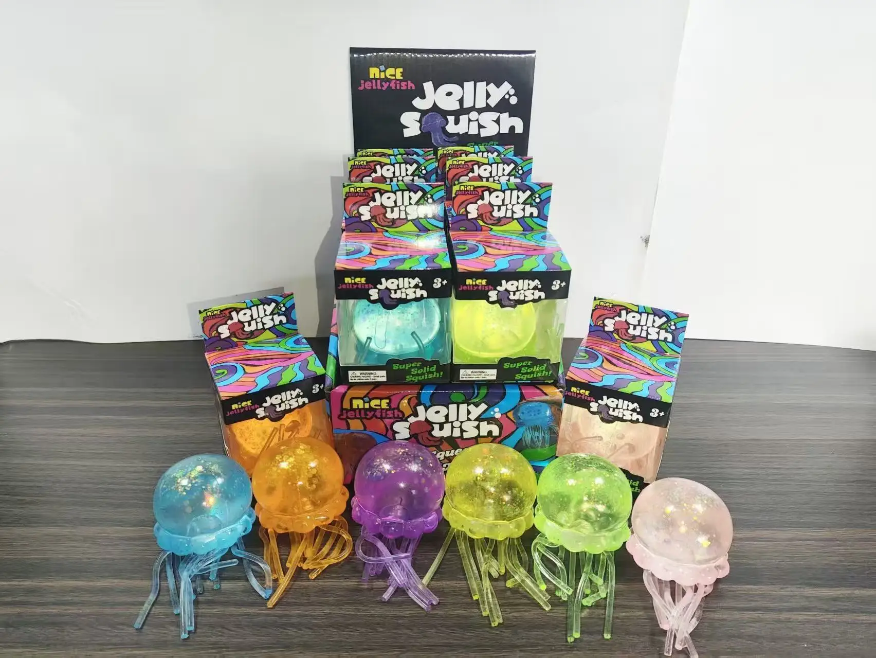 mystery-toy-ball-cephalopod-shape-stress-relief-toy-tpr-gelatinous-squid-fish-squeeze-ball-children's-festival-gift