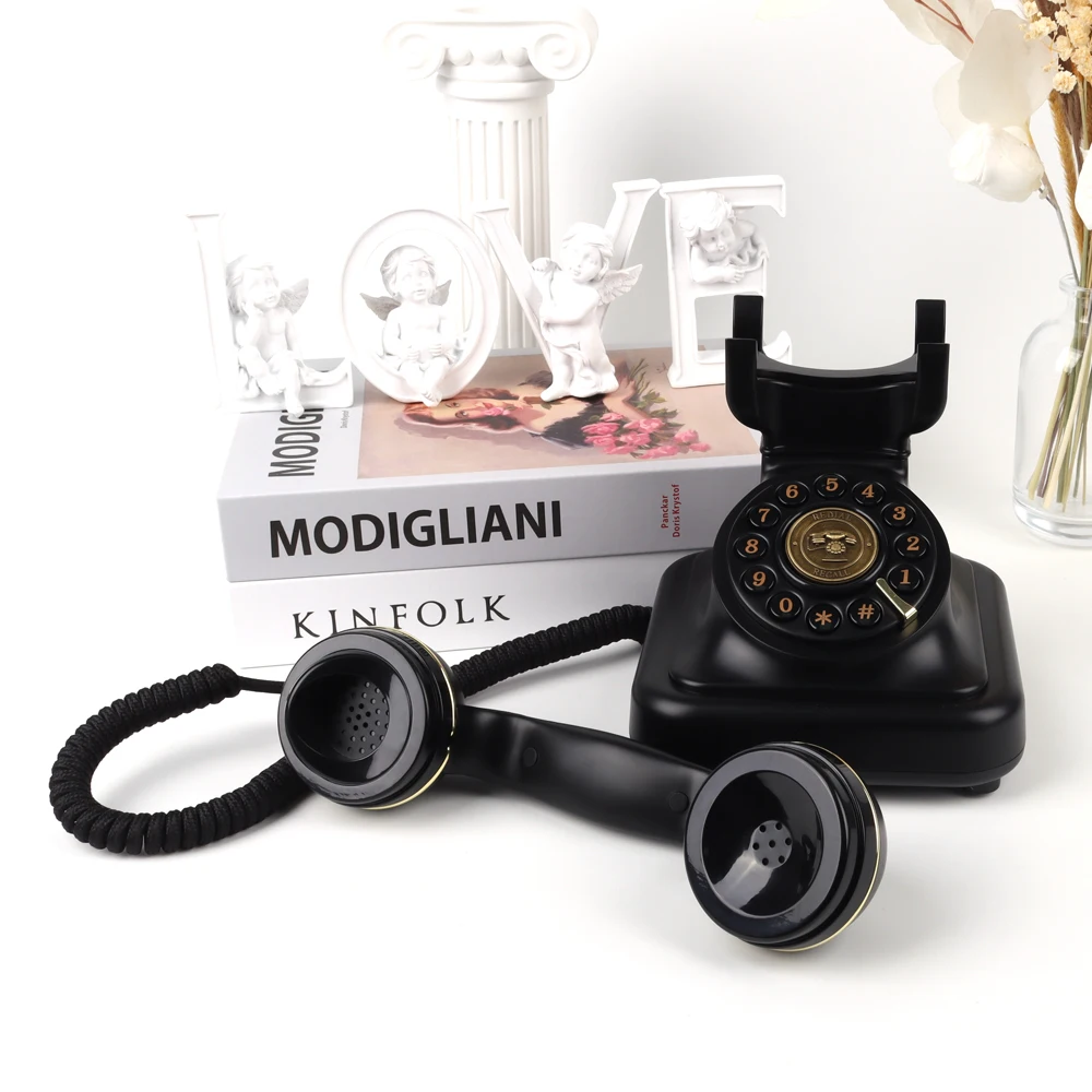 High Quality Antique Audio Guestbook Custom Wholesale Made Wedding Decoration Telephone Message Recording Confession Voicemail