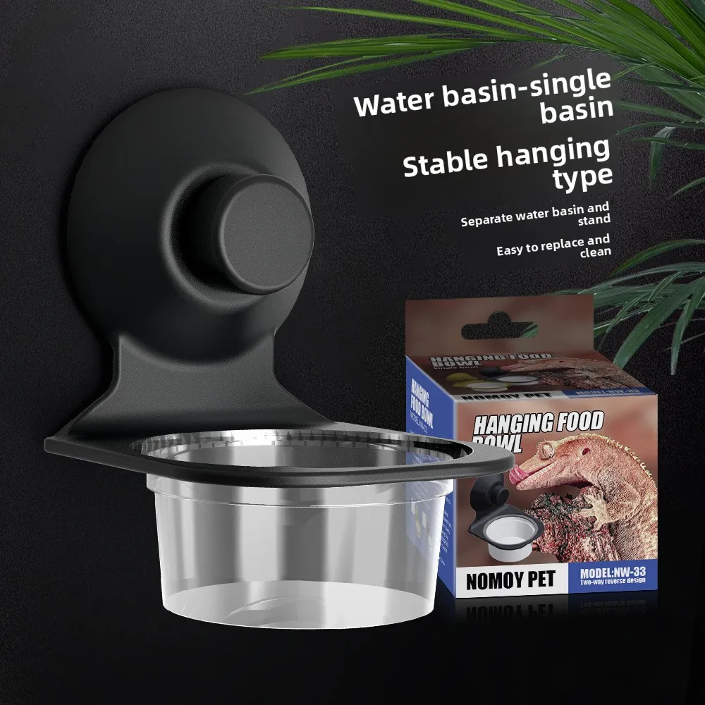 

NOMOY Single Hanging Water Bowl for Small Pets-Double Secure Locking Feeder with Anti-Leak Design,Cage Dish for Rabbits&Ferrets