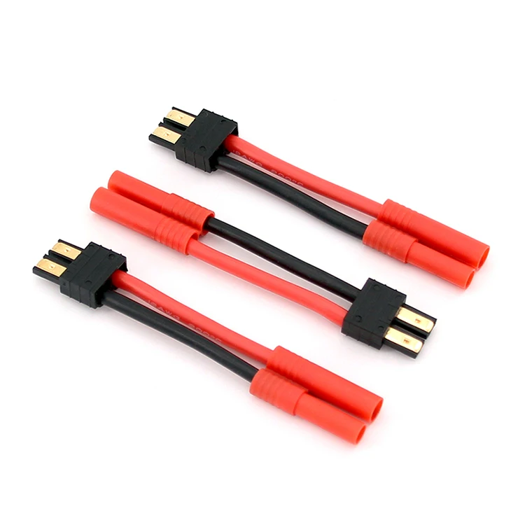 30PCS RC Lipo Battery Connector Female To Male TRX 12AWG 100mm Banana Plug Adapter Wire 100mm Plastic HXT 4mm Bullet For RC Part