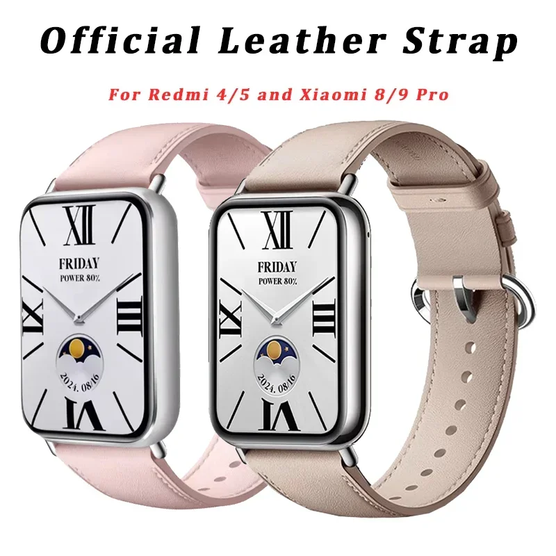 حزام جلدي رسمي جديد لساعة Xiaomi MiBand 9 Pro Mi Band 8 Pro سوار بديل لساعة Redmi 5 4 حزام #1