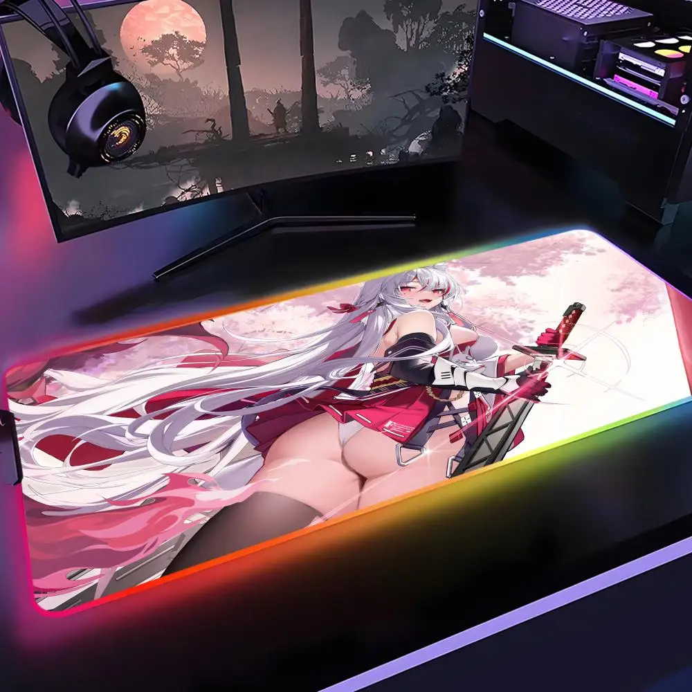 

Коврик для мыши Echocalypse, геймерский настольный коврик с RGB-подсветкой, светодиодный коврик для мыши, игровые аксессуары, настольный коврик, большой коврик для мыши с подсветкой