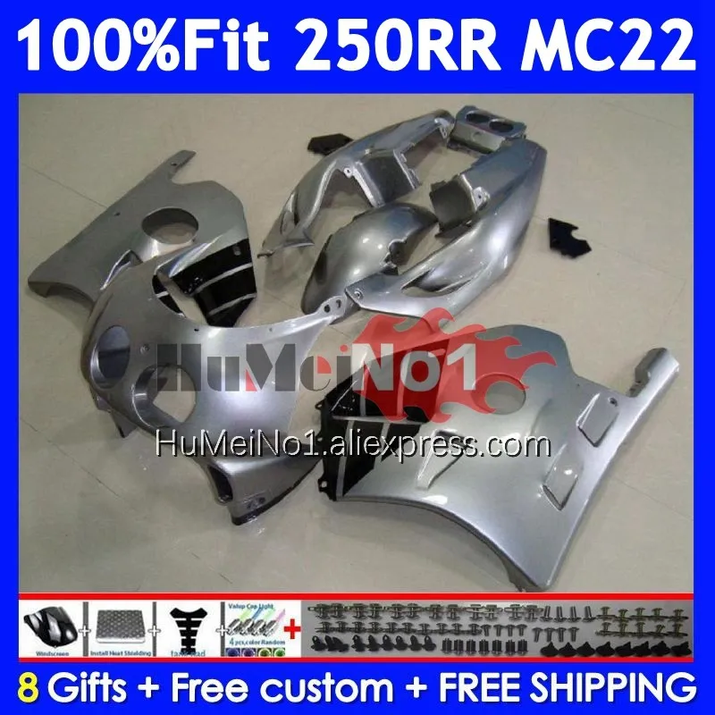 

Кузов впрыска для HONDA CBR 250RR CBR250RR 1990 1991 1992 1993 1994 19No.74 MC22 CBR250 RR 95 96 Серебристый черный 97 98 99 Обтекатель