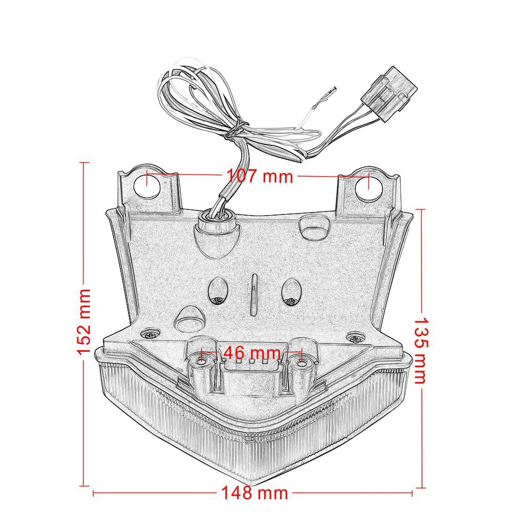 Motorfiets Geïntegreerd Led Achterlicht Remstoplicht Richtingaanwijzers Voor Kawasaki Z650 Z900 Ninja 650 Abs 2017 2018 (Groen)