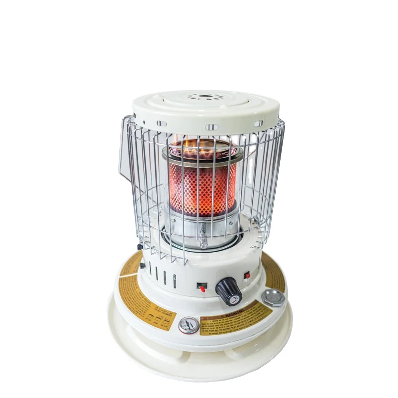Battery Powered Convection Heater, Adjustable Thermostat Glass Chimney, 5000-9999 BTU/h Energy Saving Portable Indoor Heater
