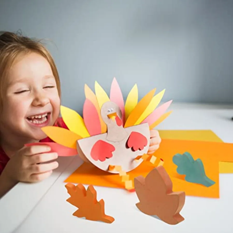 Feuilles d'automne en bois, 5 pièces, centre de Table de ferme, décor de feuilles de Thanksgiving, feuilles de récolte rustiques, feuilles d'érable d'automne Tha