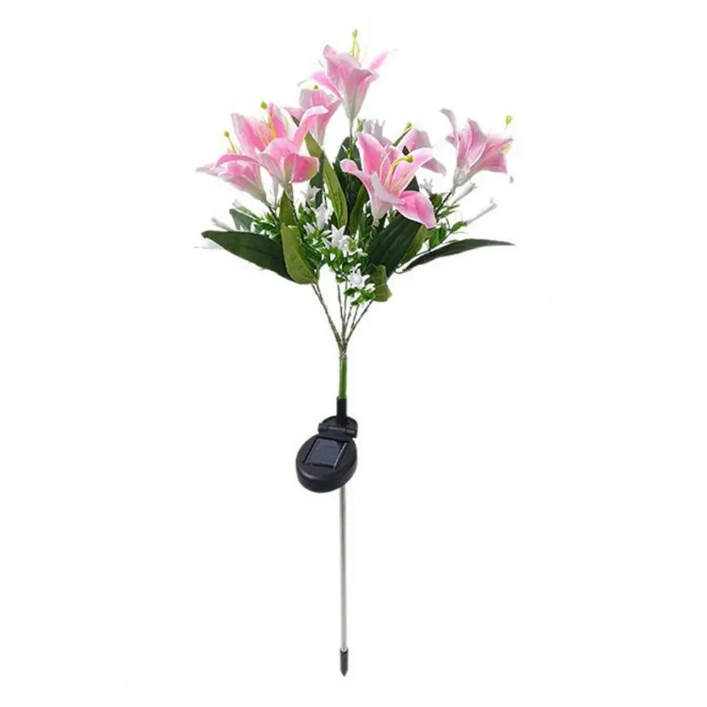 

Waterproof Outdoor Solar Light Solar Garden Lights Outdoor 7-head Lily Light with Swaying Pole 4-pack 2-in-1 Firefly for Yard