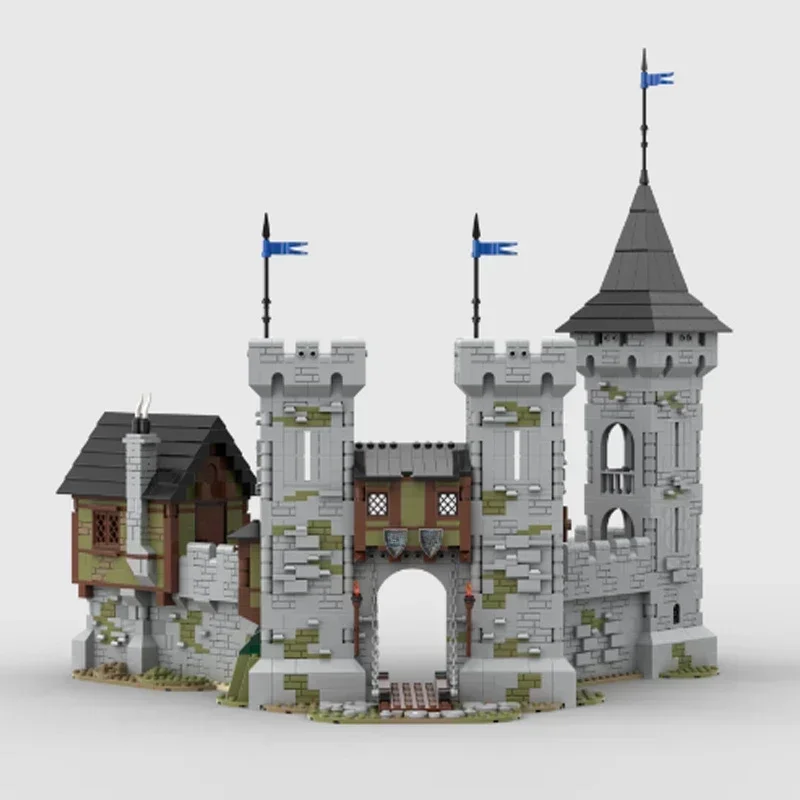 2218PCSMOC Medieval Castle Custom Puzzle Model Falcons Castle Technical Education DIY Assembly Set Toy For Adult Holiday Gift
