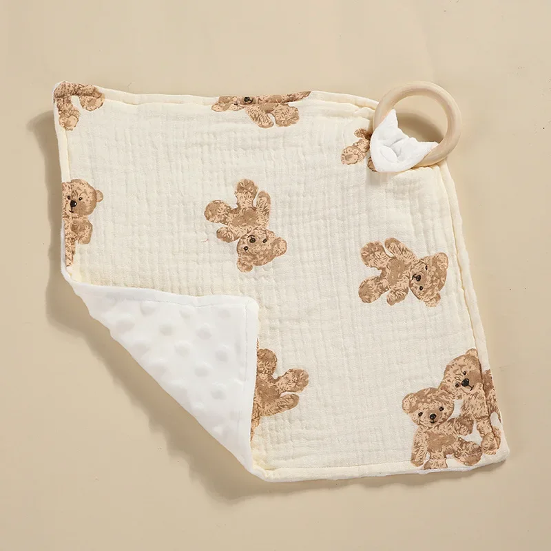 Muslin Square Towel Baby Blankets Newborn Soothe Appease Towel Cotton Baby Comforter Burp Cloth Teether Baby