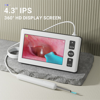 4.3 Inch LCD Digital Otoscope 3.9mm 1080P Ear Scope Camera with 6 Lights Ear Wax Removal Tool for Kids Supports Photo