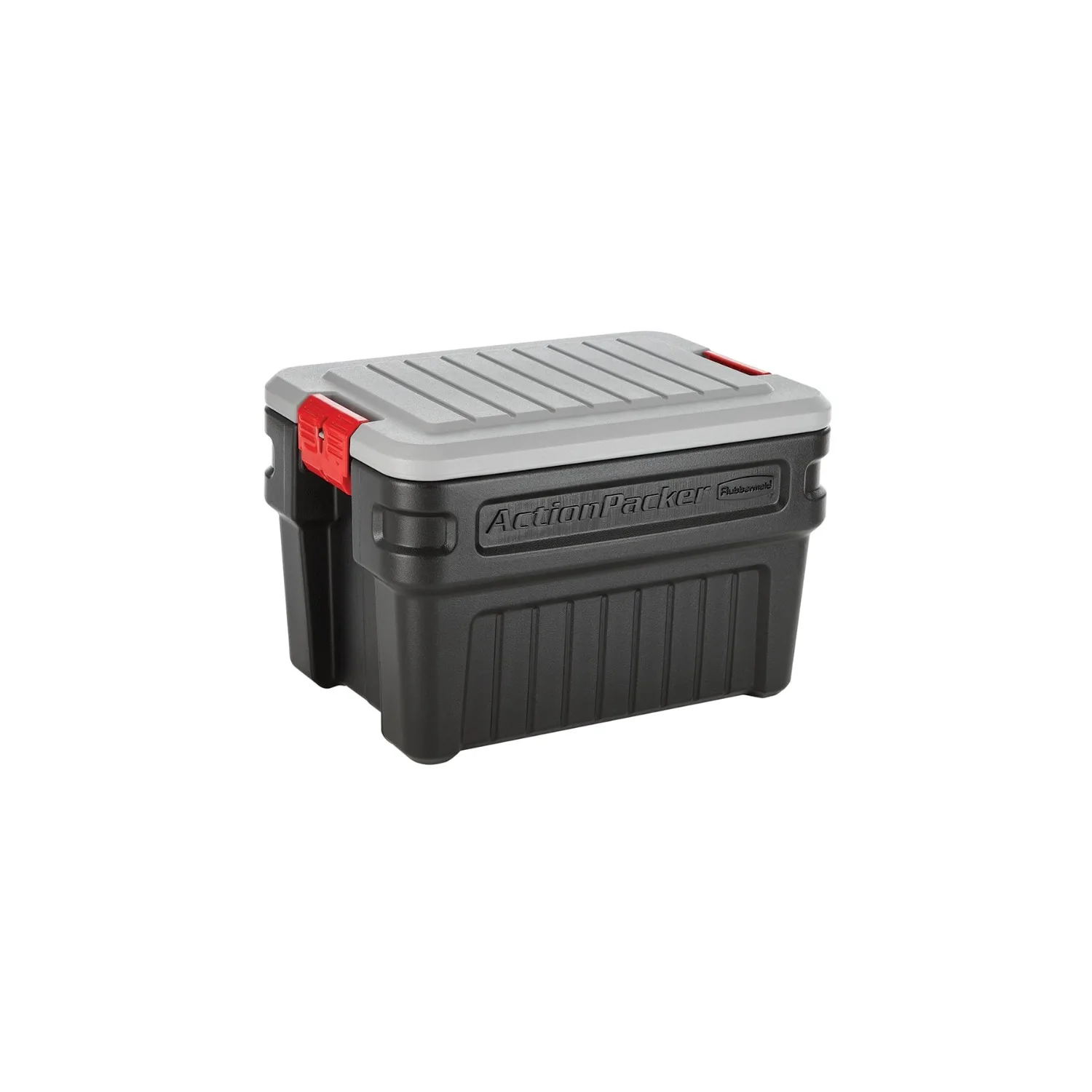 

24 Gallon ActionPacker Storage Bin, Heavy Duty, Lockable, Black, Included Lid