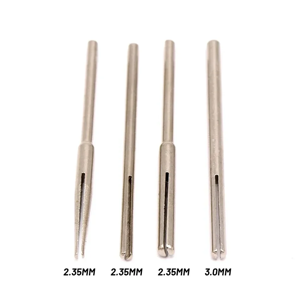 10PCS 2.35/3mm Shank Sandpaper Clamp Split Mandrels Long Abrasive Holder Clip Rod Carved Point For Rotary Grinder Accessories