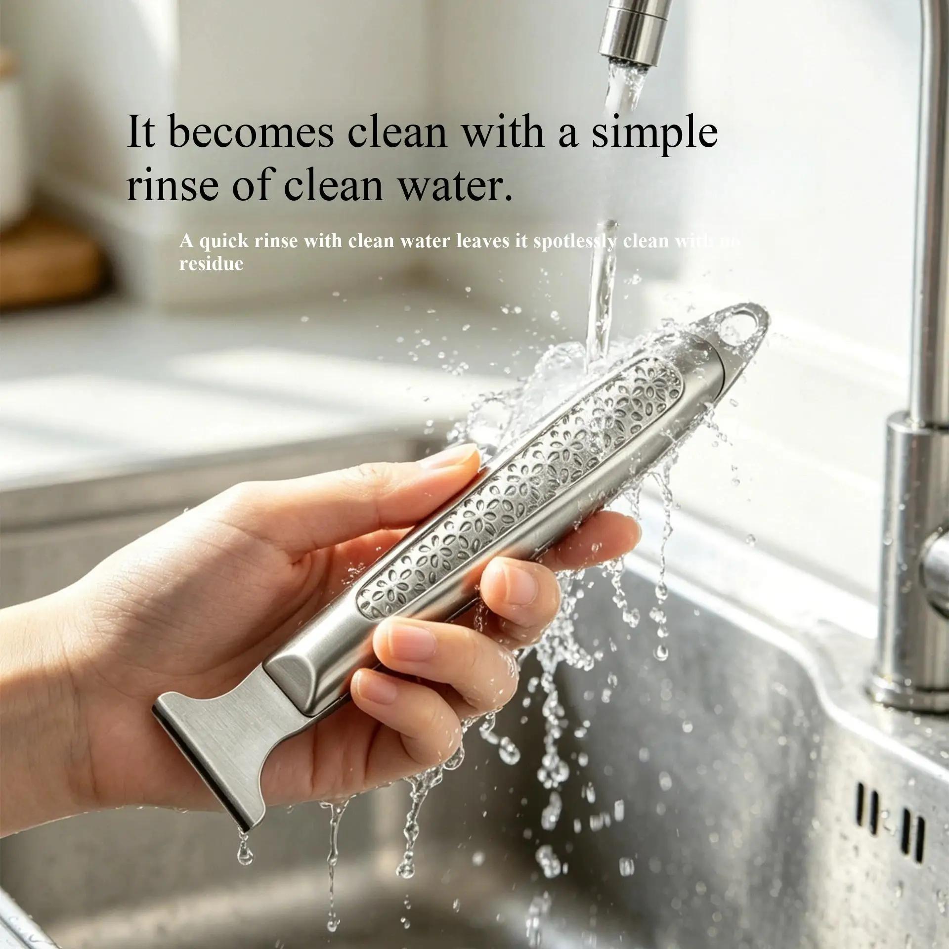 1/2/5PCS ReadStar Stainless Steel Ice Scraper Anti-Slip Effort Saving Cleaning Tool for Refrigerator And Winter Car Window