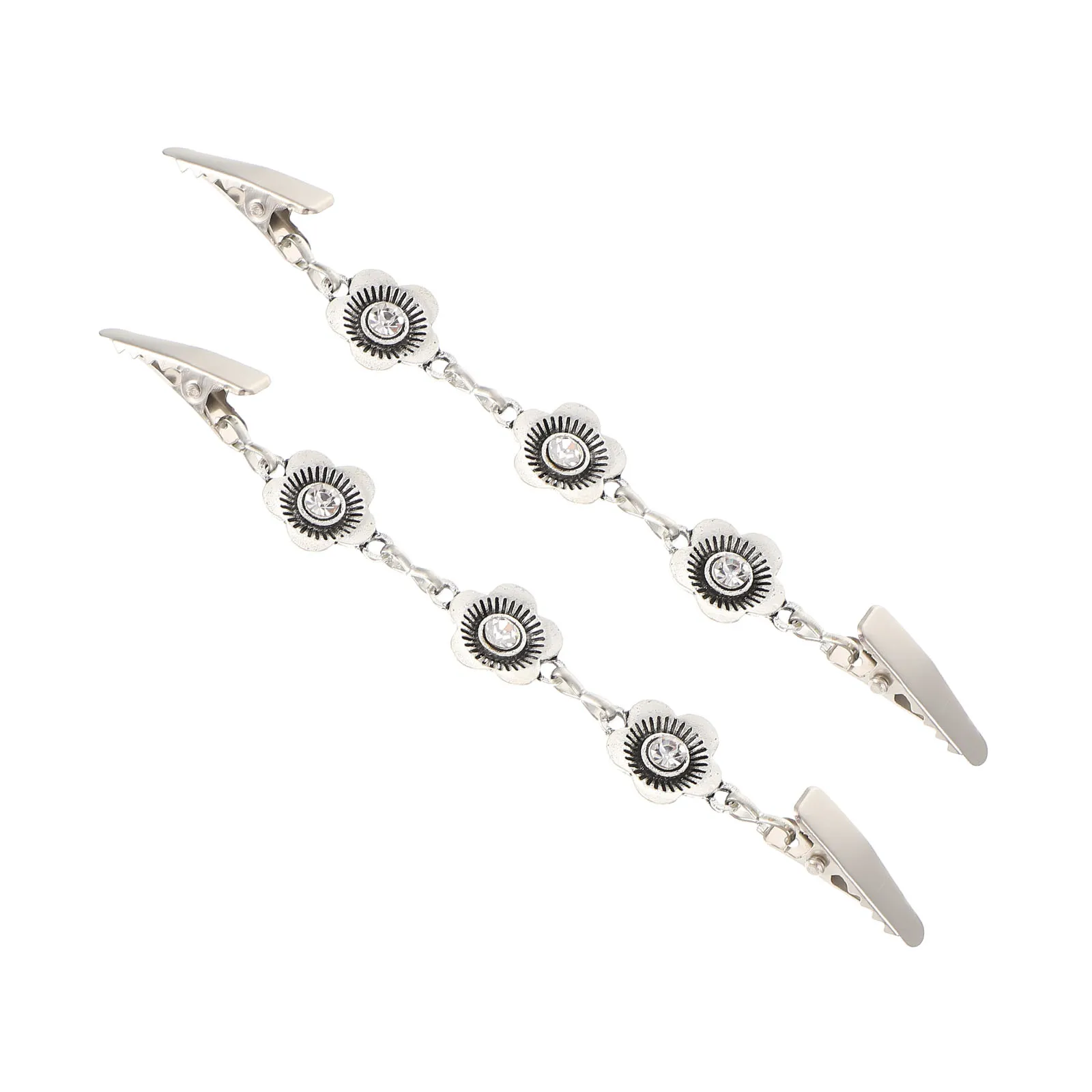 2 قطعة مقاطع سترة زهرة خمر سبائك الزنك شال دبابيس للنساء سهلة مباراة سترة طوق فستان ملحق ريترو ستايل