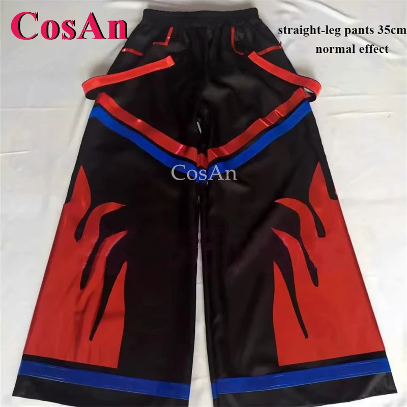 

CosAn Online Брюки для танцев в стиле знаменитостей с призрачным узором, брюки Reaper Phat, прямые брюки, светоотражающие брюки, новинка