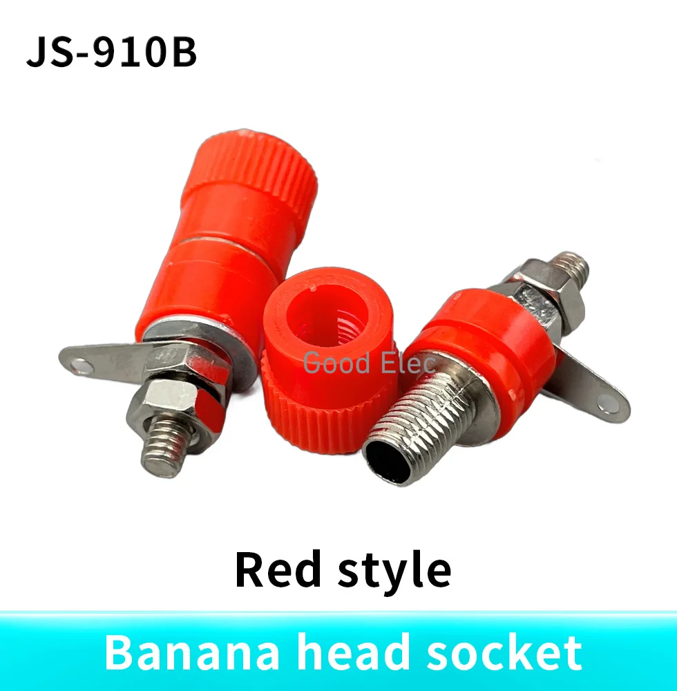 10PCS Terminal Blocks 4mm Amplifier Terminal Connector Binding Post Banana Plug Jack Mount 5 Color Each 2Pcs Hot