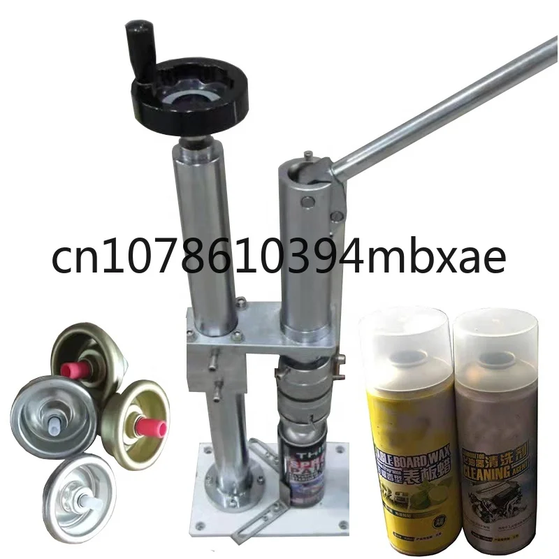 

1 inch valve aerosol filling and crimping machine manual aerosol cans sealing machine