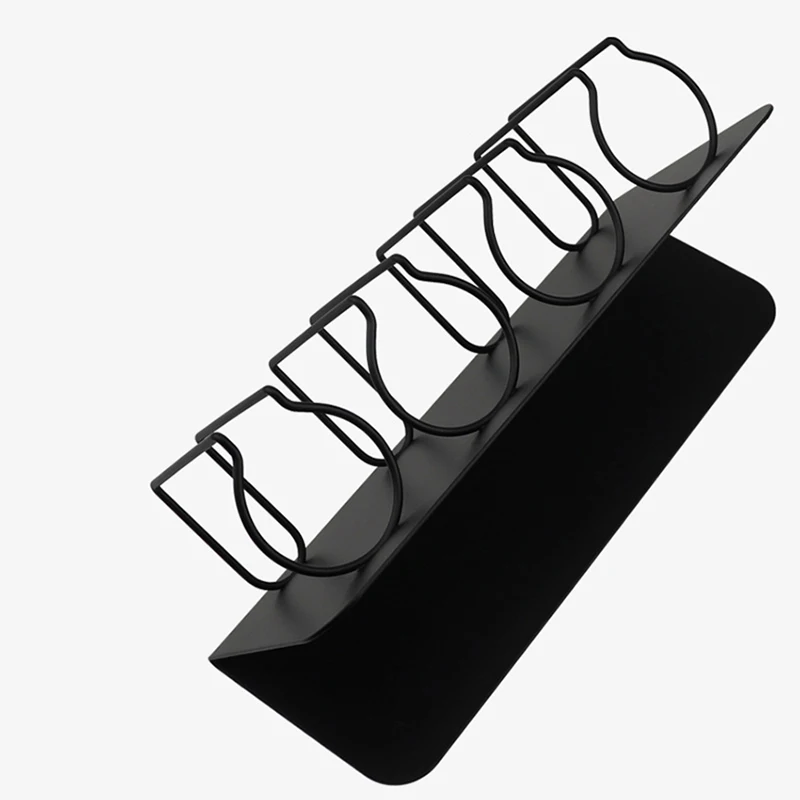 4-فتحات مقص الشعر الكهربائية حامل حامل للحلاقين ، الجدول العلوي الشعر المتقلب تخزين الرف الكهربائية مقص الشعر رف حامل