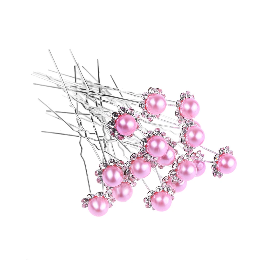 

20pcs U Shaped Hairpin Pearl Hair Accessories For Women Stylish Headdress Wedding Hairpins Fashion Lightweight Durable Daily Use