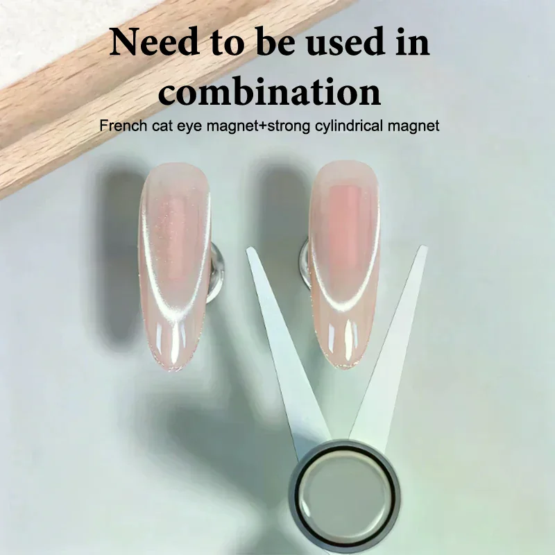 

New Dual Ended French Cat Eye Magnet Tool Plate Strong Magnetic Tool Nail Art Assistive Auxiliary Gel Polish Magnet Tools DIY