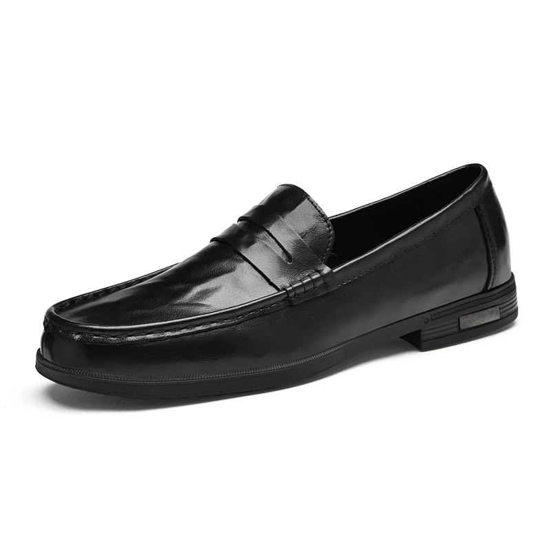 

Men's Casual Leather Shoes with Genuine Leather Uppers, Street Fashion Loafers, Multi-functional and Durable Driving Shoes