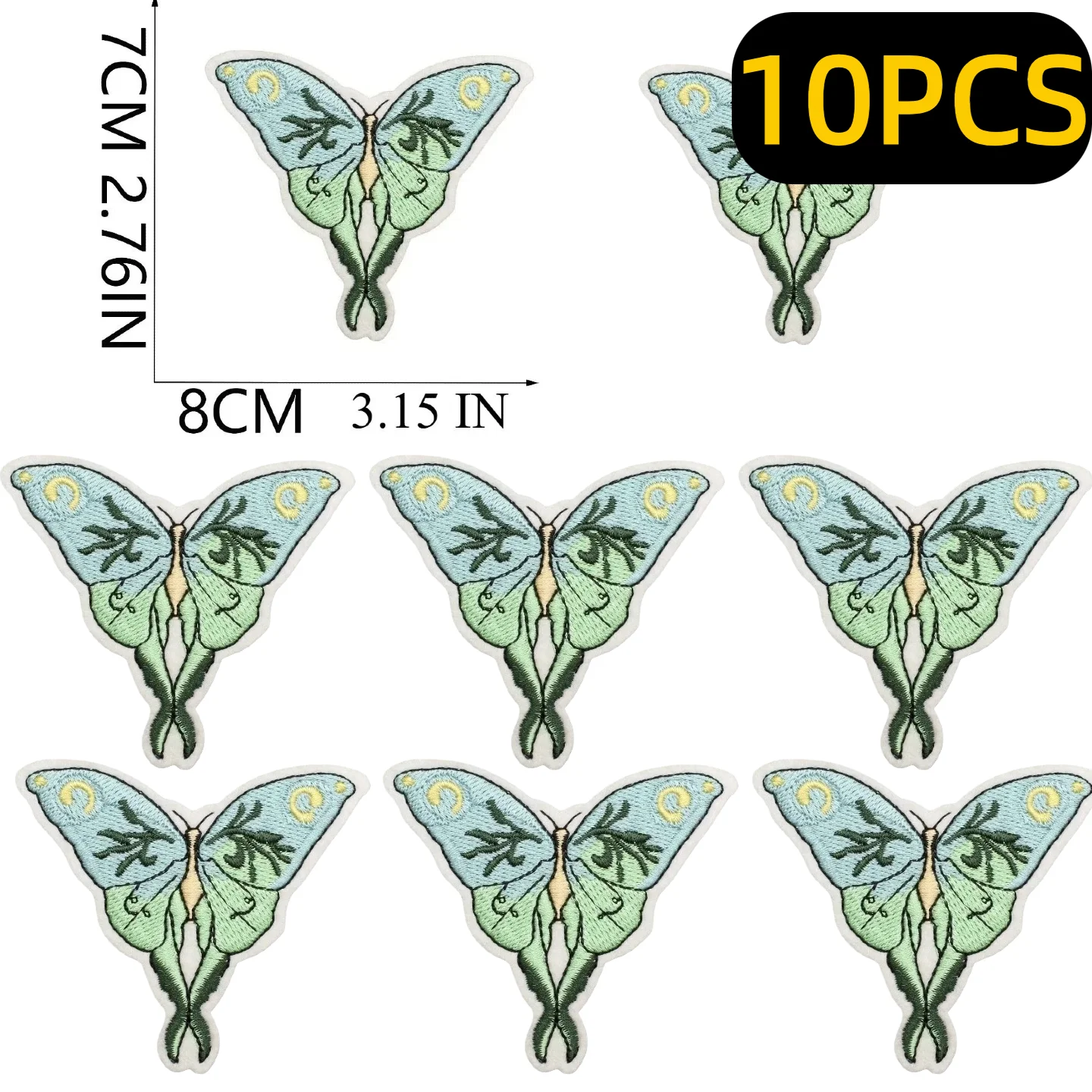 

10/12PCS Wholesale Magic Forest Embroidery Cloth Magic Book Patch Wizard Bag Decoration Embroidery Label Heat Transfer Seal