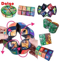 Kids Magic Cubes Games Puzzles Toys Adults Decompression Toy Change Geometric Shapes Table Game Antistress Gifts For Children