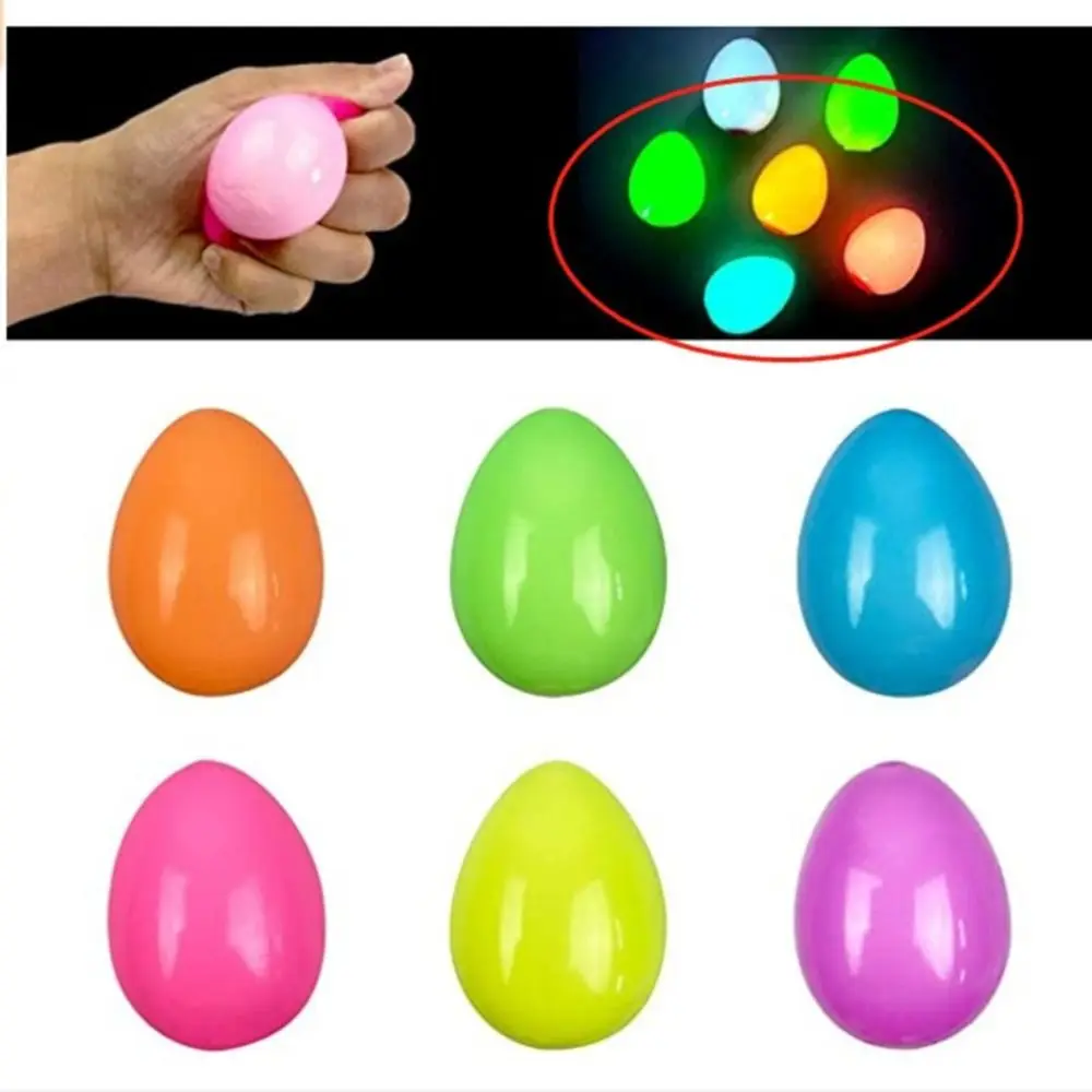 

Anti Stress Easter Egg Party Decor Fidget Toys Emulation Eggs Squeeze Toy Rubber Anxiety Stress Relief Toy Nightglow Egg Kids