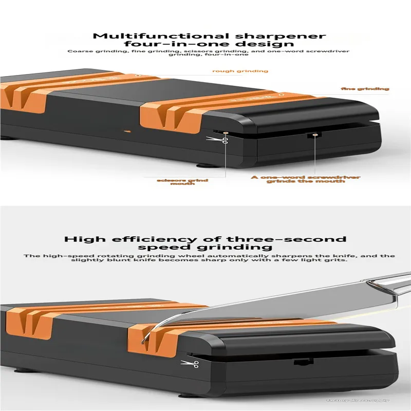 Electric Sharpener Multi functional Portable Household Kitchen Tool for Quick Sharpening and Polishing Scissors