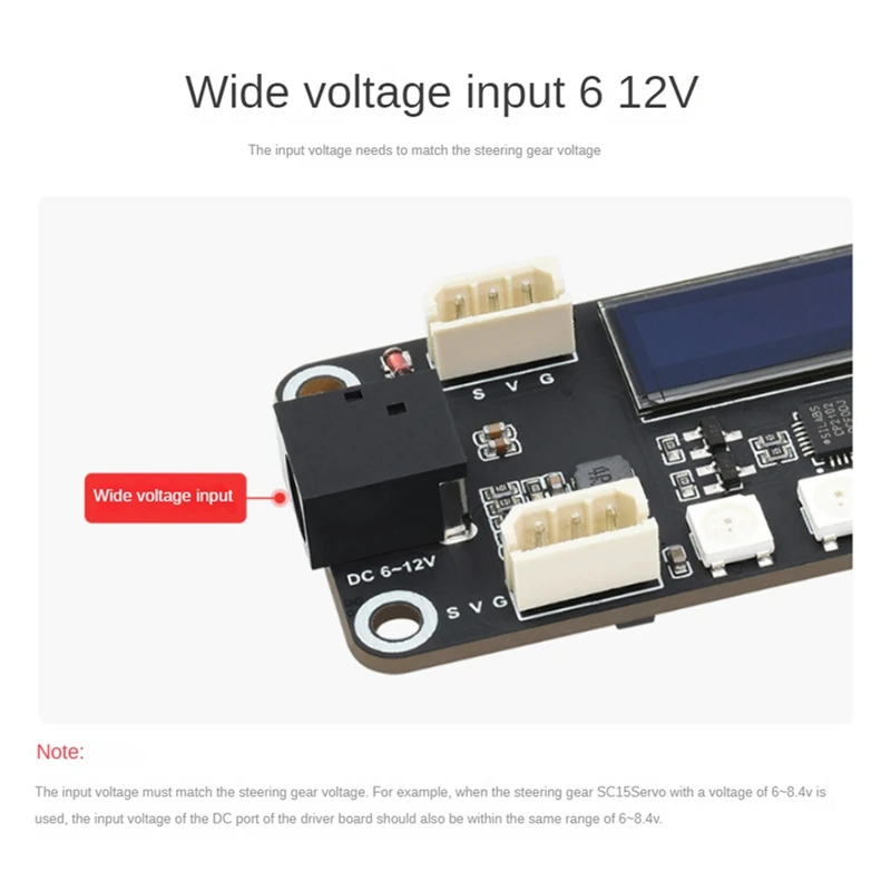Waveshare ESP32 Servo Driver Expansion Board With OLED Display Built-In WIFI And Bluetooth For SC15/ST3215 Servo