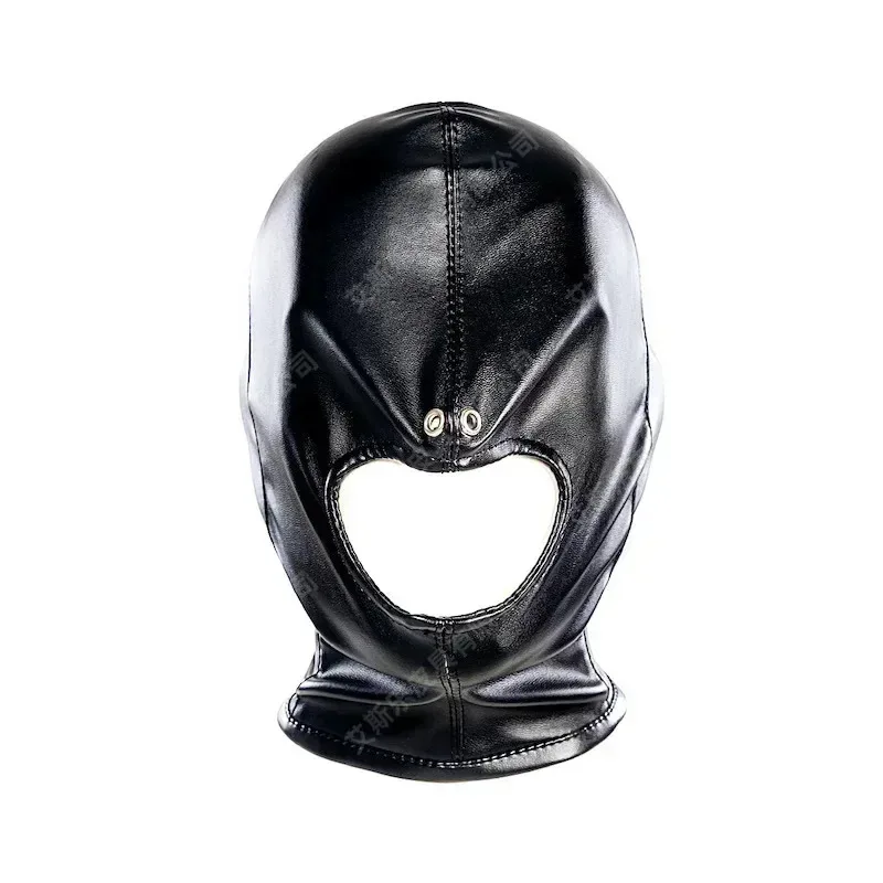 Adults Sex Games Fetish Mask Hood Bondage Gear Erotic Products for Bdsm Blindfold Flirt Sexy Costumes Cloth Open Mouth 4