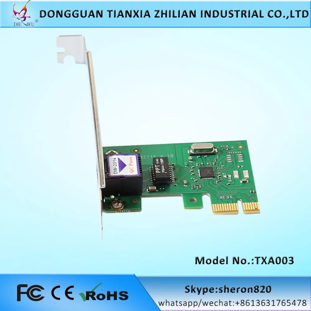 2PCS Hot Sale PCI10/100M Network LAN Card Network Adapter With IC Rtl8211F
