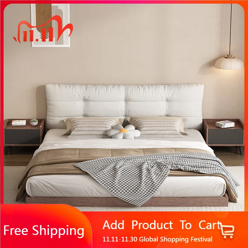 

Tatami Minimalist Bed Modern Aesthetics Apartment Confortable Bed Fashionable High Quality Cama De Casal Space Saving Furniture