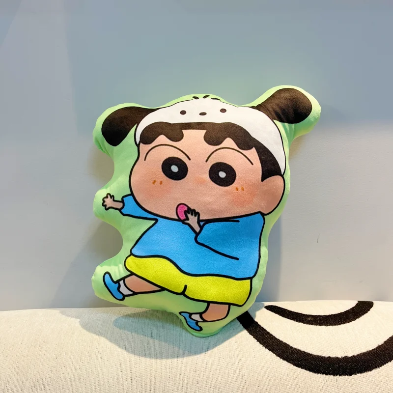 Crayon Shin-chan cartoon cute plush doll hug pillow kawaii home office chair sofa cushion toy anime merchandise wholesale - view 5