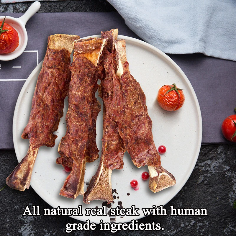 يعامل الكلاب المصنوعة من مضلع لحم البقر الطبيعي بالكامل للكلاب الصغيرة والمتوسطة والكبيرة - يمضغ الكلاب تدوم طويلاً بدون إضافات صناعية